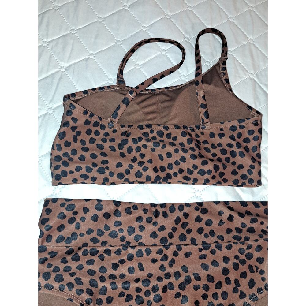 Old Navy Leopard Bikini 2 Tops and 1 Bottom M - Picture 7 of 9